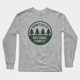 Sawtooth National Forest Logo #1 Long Sleeve T-Shirt